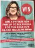 WIN A PRIVATE BOX FOR UP TO SIX PEOPLE FOR THE SOLD OUT SARAH MILLICAN SHOW   LIVE at REGAL THREATRE REDRUTH On Monday June 4th, 6pm   1st Prize is worth £250 & includes a prosecco & finger buffet A pair of merlincinemas film tickets to 5 runners up